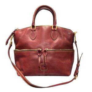 Dooney & Bourke Florentine Leather Pocket Satchel  0090